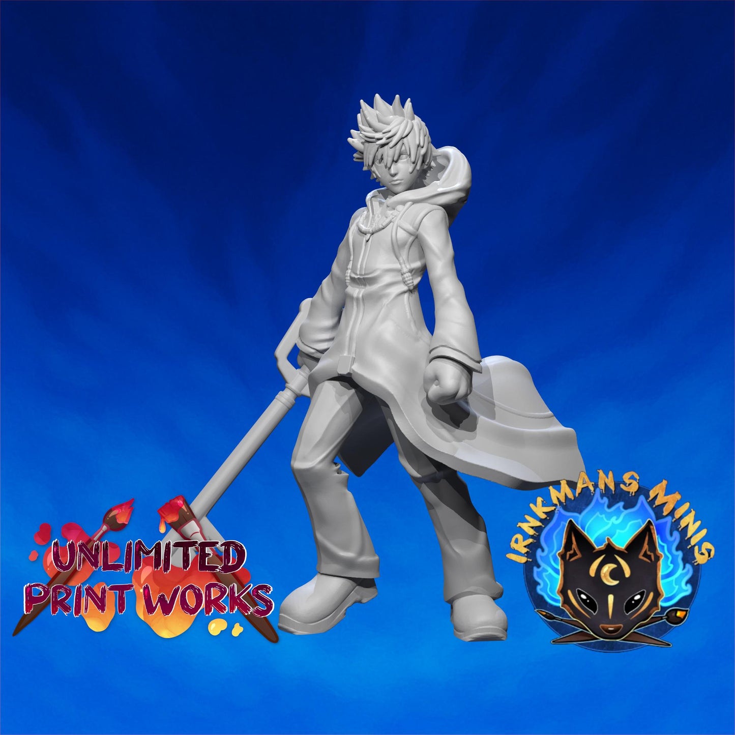 Nobody XIII Miniature - 28mm / 32mm / 36mm / 75mm - Irnkman's Minis - Resin Printed Figure for D&D, TTRPGs, and Board Games