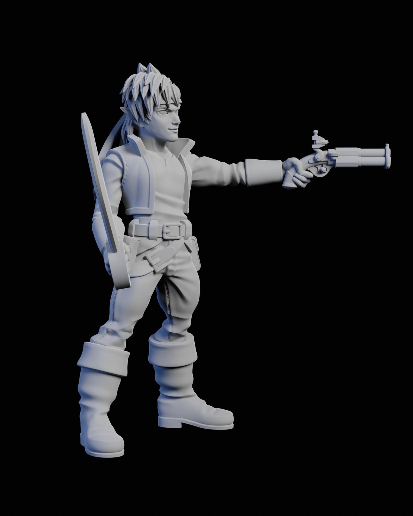 Elf Bandit Felix Miniature - 28mm / 32mm / 36mm / 75mm - Ethan Savage Studios - Unpainted Resin Printed Figure for TTRPGs and Board Games