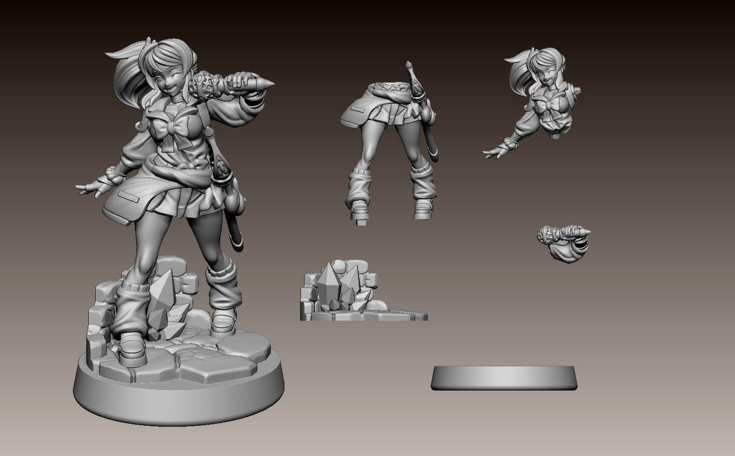 ASD Rion Miniature - 28mm / 32mm / 36mm - LPOMC - Unpainted Resin Printed Figure for D&D, TTRPGs, and Board Games