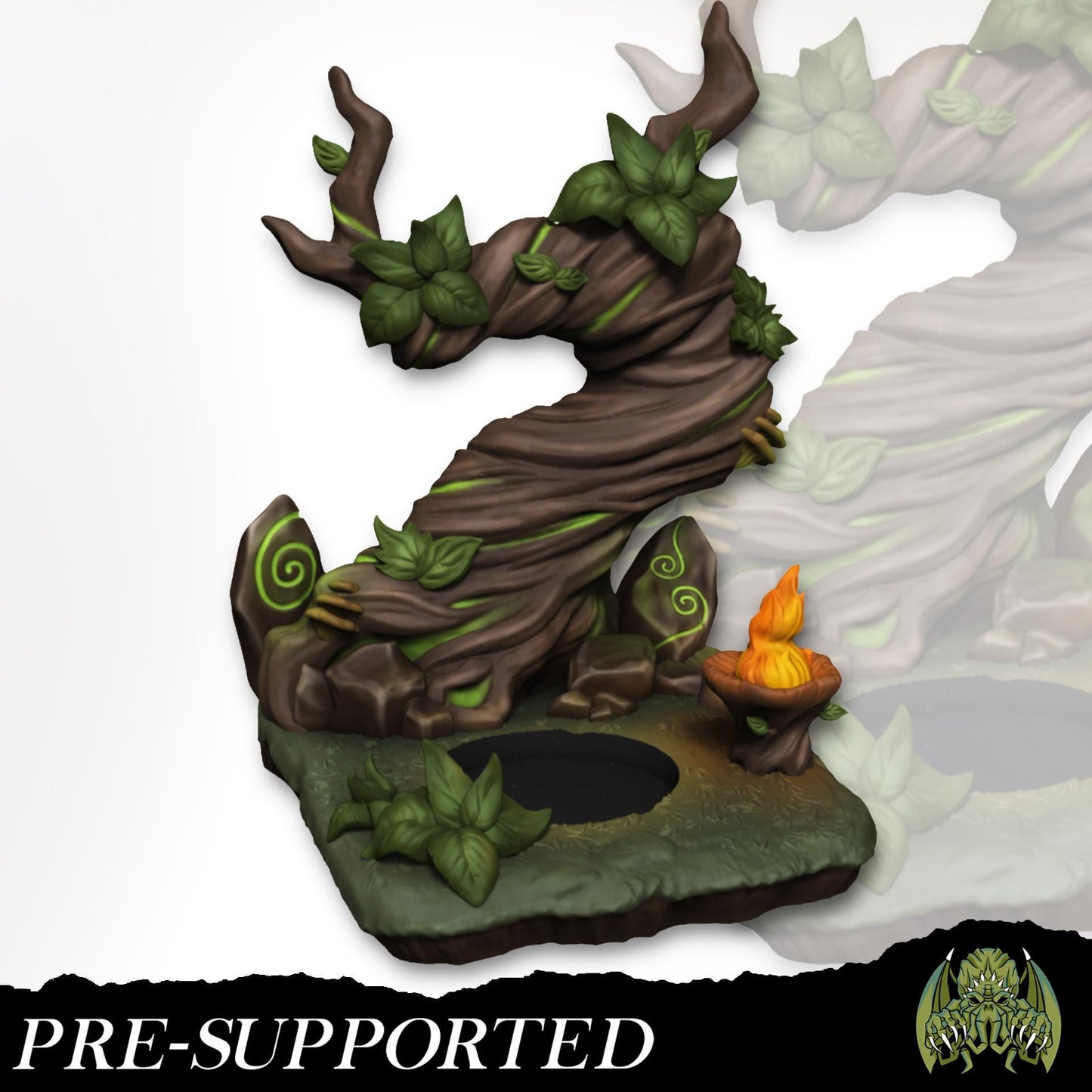 Lisanna the Druid Miniature - Miniatures of Madness - 28mm / 32mm / 36mm / Bust / Diorama - Unpainted Miniature for TTRPGs and Games