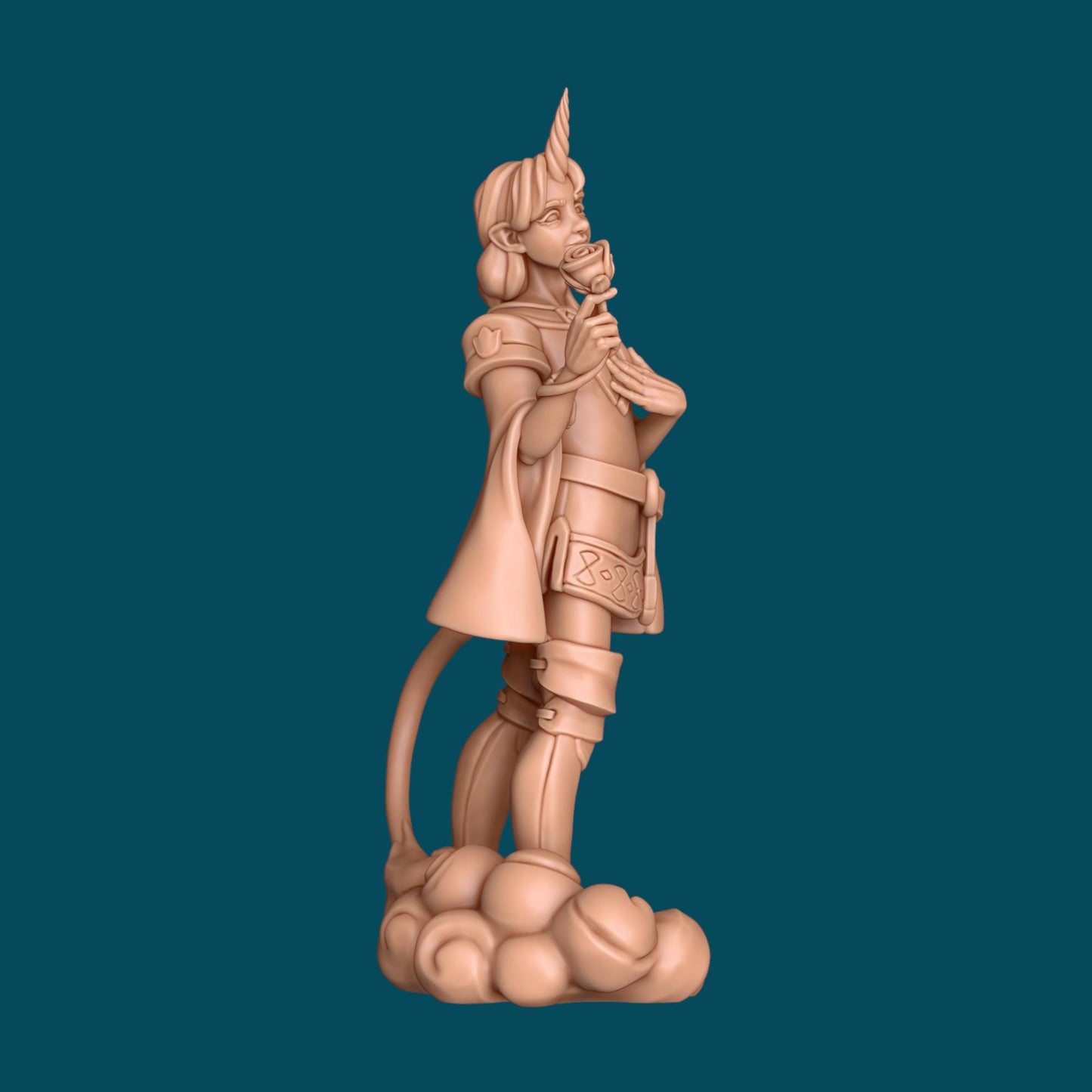 Alber, Unicorn Boy Miniature - Awkward Penguin’s Minis - 28mm / 32mm / 36mm - Resin Printed Figure for TTRPGs and Painting