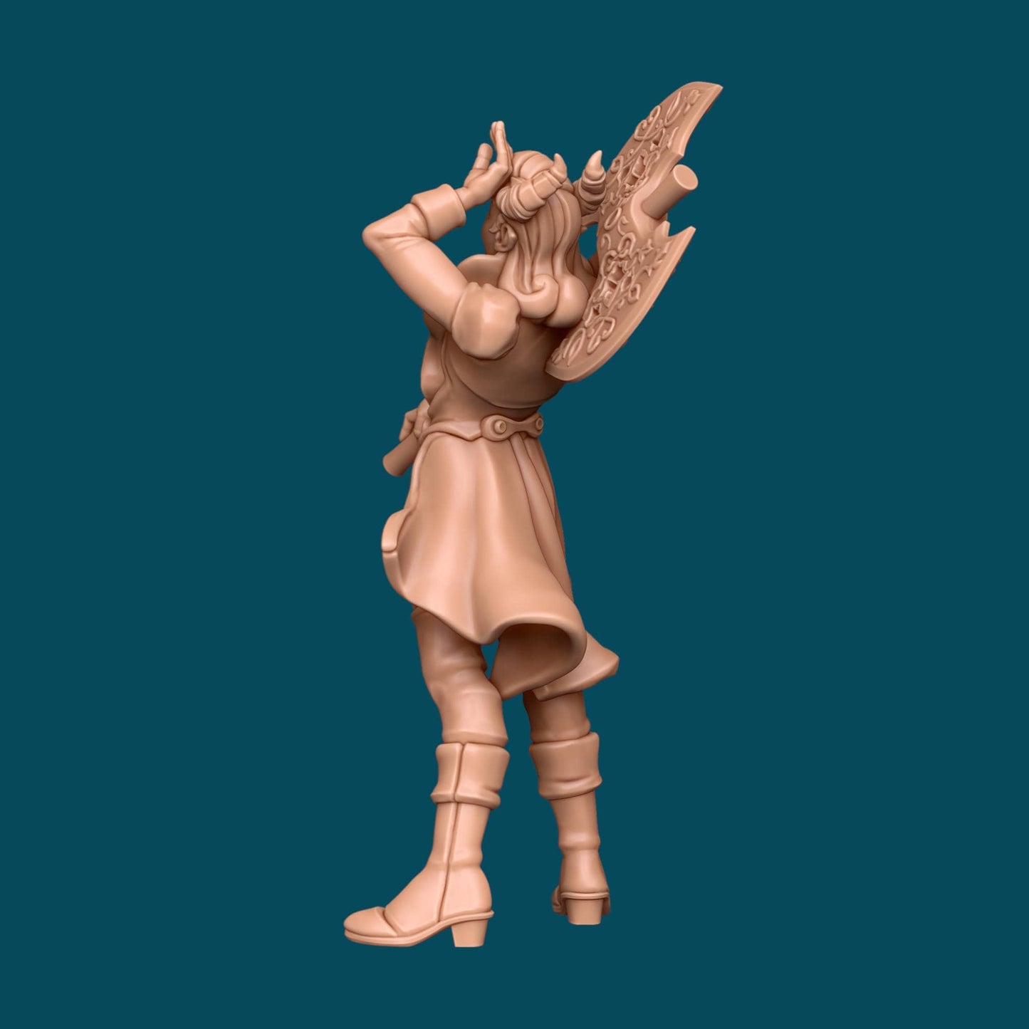Cassian, Theater Kid Barbarian Miniature - Awkward Penguin’s Minis - 28mm / 32mm / 36mm - Resin Printed Figure for TTRPGs and Painting