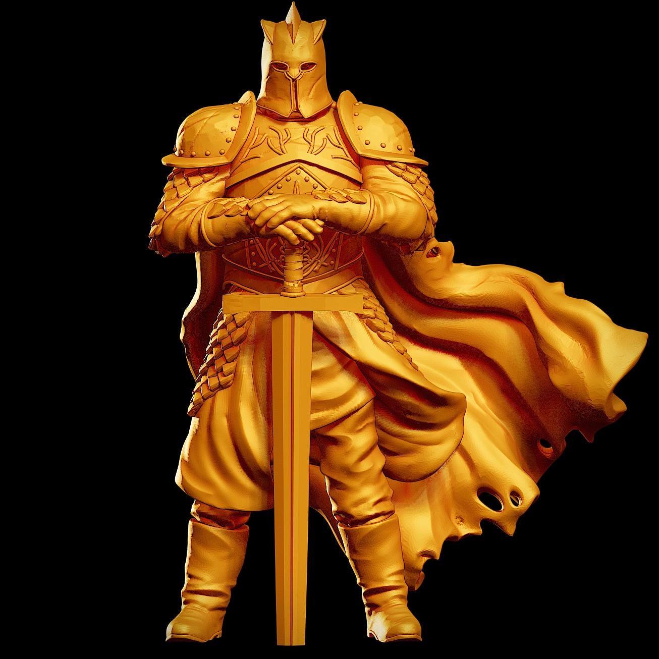 Cassira and Guardian Miniature - 28mm / 32mm / 36mm - VaultZ - Resin Printed Figures for D&D, TTRPGs, Zombicide, and Board Games