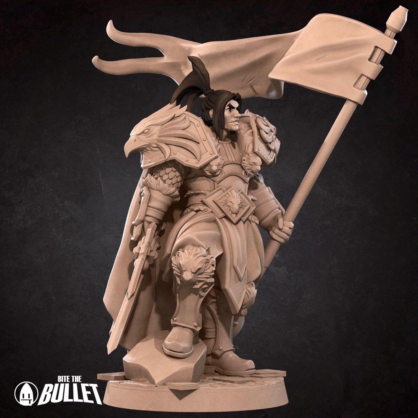Alliance High King Miniature (2 Variations) - 28mm / 32mm / 36mm - Bite the Bullet - Resin Printed Figure for D&D, TTRPGs, and Board Games