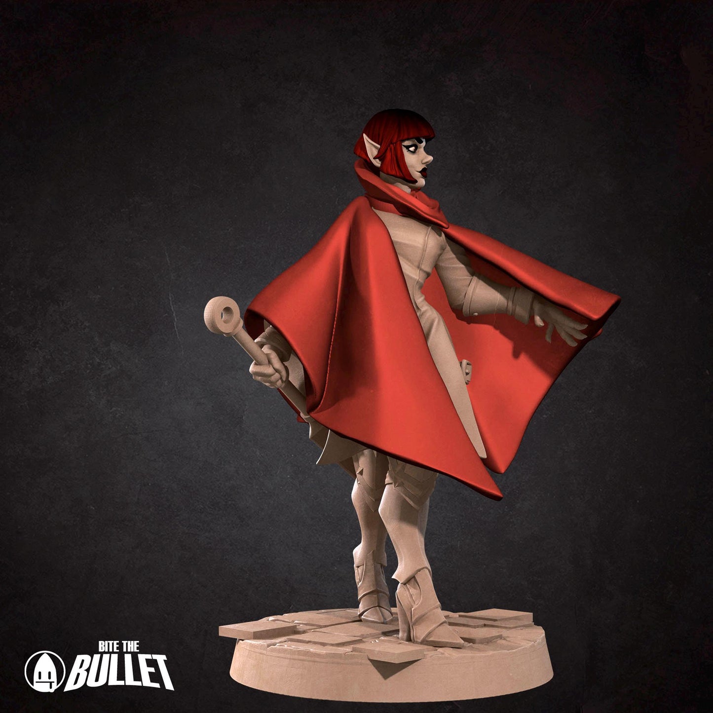 Scarlet Needle Miniature (2 Variations) - 28mm / 32mm / 36mm - Bite the Bullet - Resin Printed Figure for D&D, TTRPGs, and Board Games