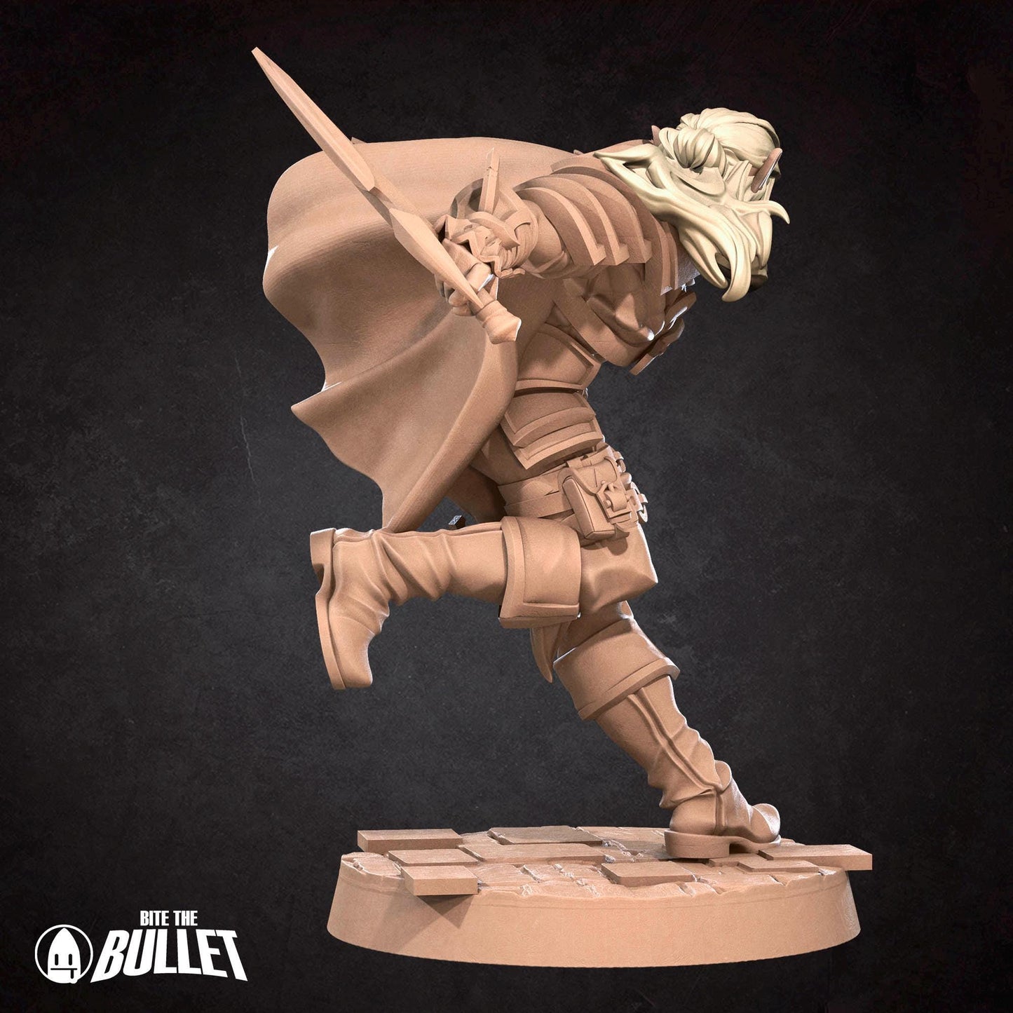 Elf Rogue Miniature - 28mm / 32mm / 36mm - Bite the Bullet - Resin Printed Figure for D&D, TTRPGs, and Board Games