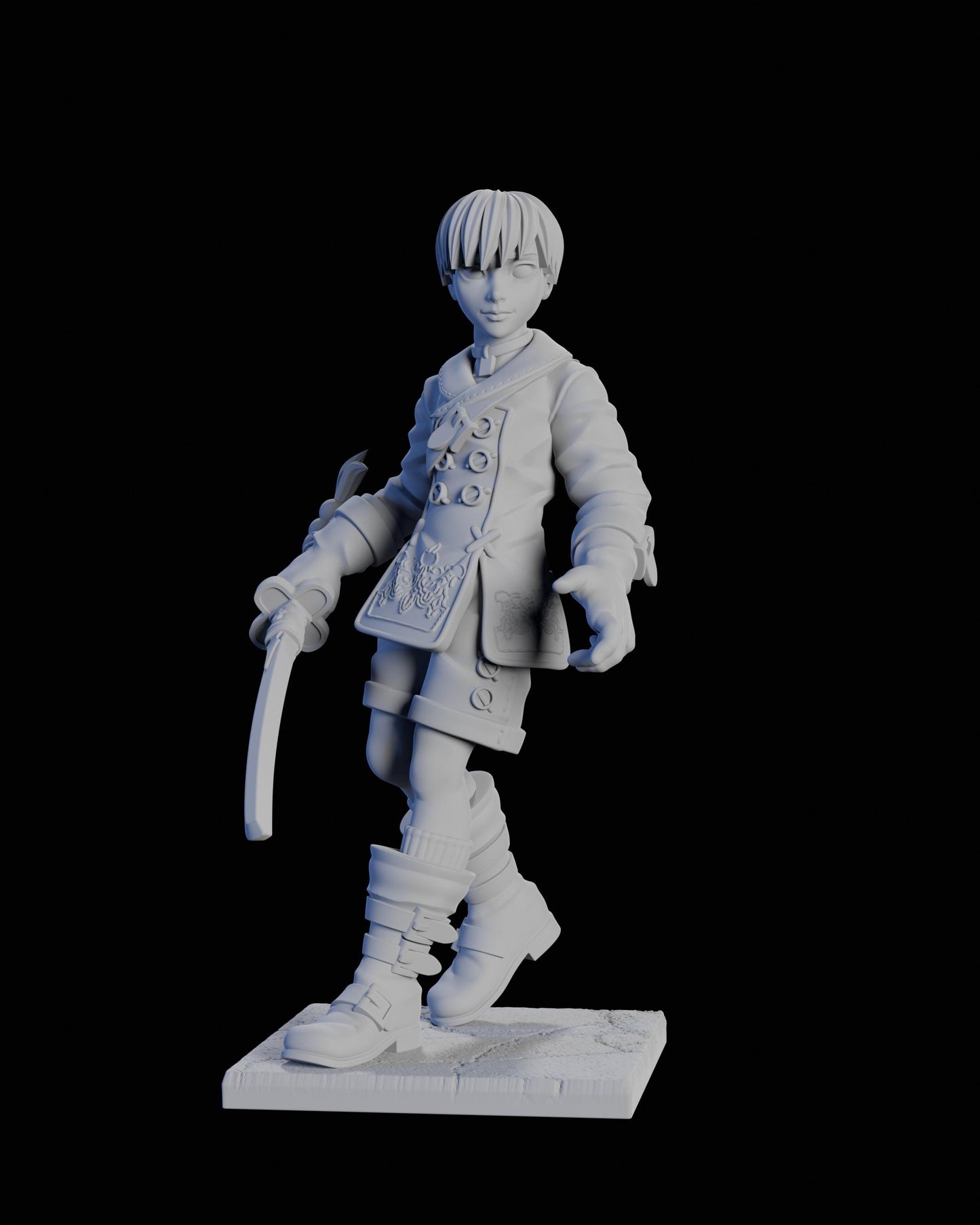 Neuf Sigma Miniature - 28mm / 32mm / 36mm / 75mm - Ethan Savage Studios - Unpainted Resin Printed Figure for D&D, TTRPGs, and Board Games