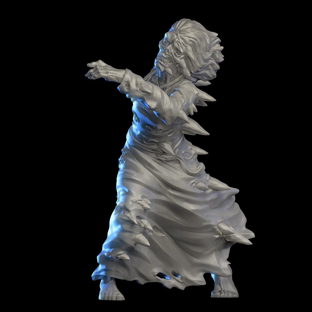 Frozen Zombie Miniature (5 Variations) - 28mm / 32mm / 36mm - VaultZ - Resin Printed Figures for D&D, TTRPGs, Zombicide, and Board Games