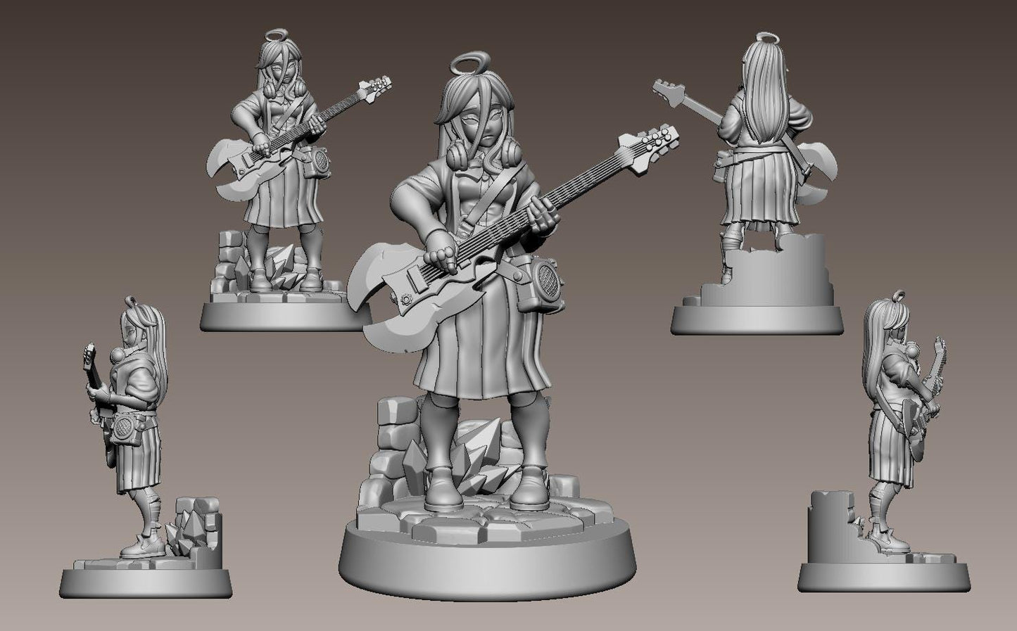 ASD Shizune Miniature - 28mm / 32mm / 36mm - LPOMC - Unpainted Resin Printed Figure for D&D, TTRPGs, and Board Games