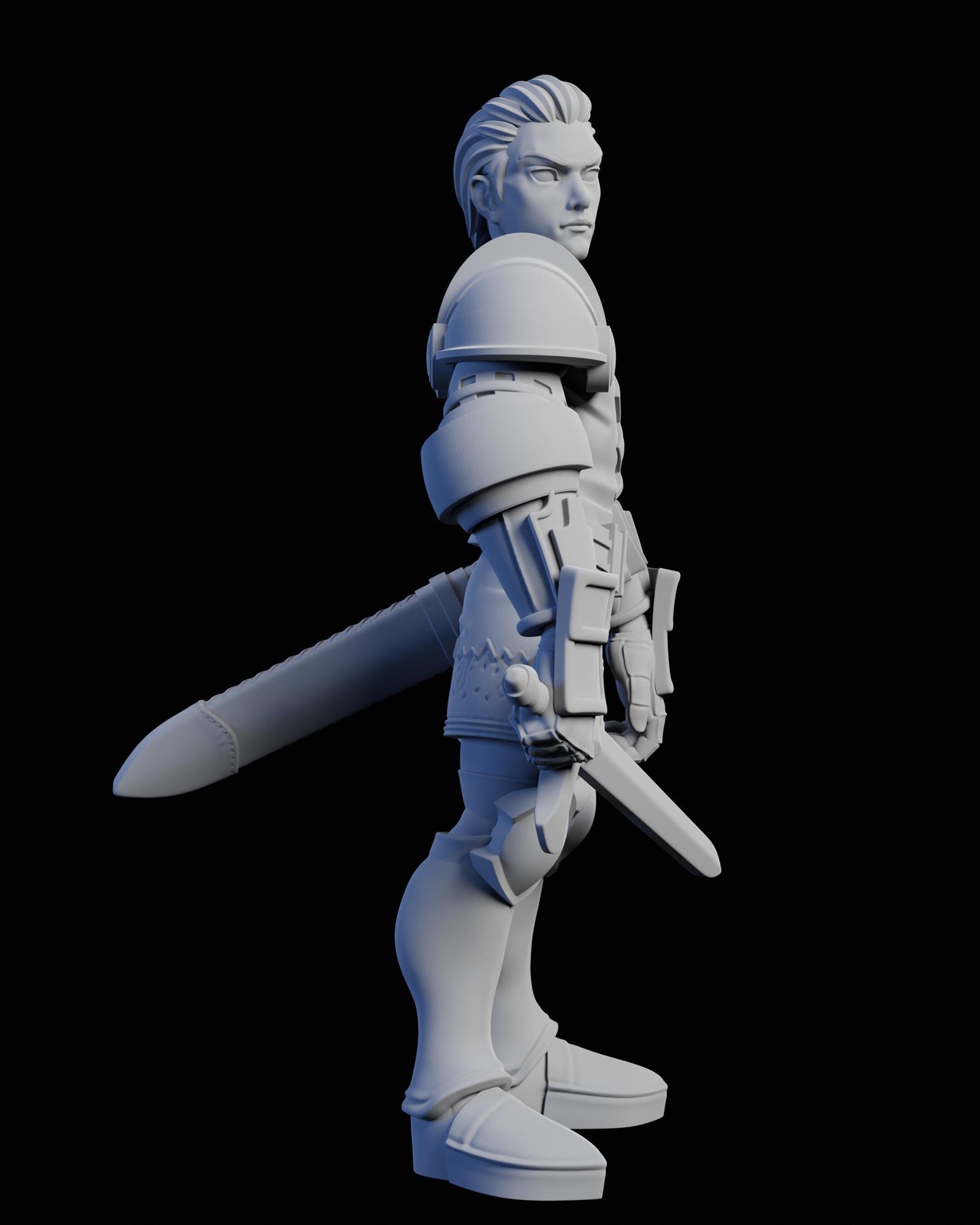 Holy Knight Miniature - 28mm / 32mm / 36mm / 75mm - Ethan Savage Studios - Unpainted Resin Printed Figure for D&D, TTRPGs, and Board Games