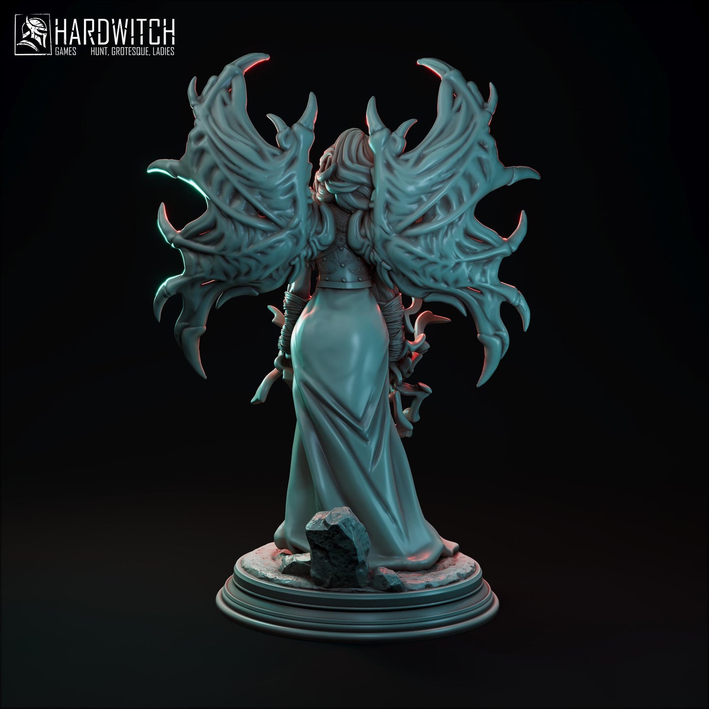 Flesh Princess Miniature - 28mm / 32mm / 36mm / 75mm - HardWitch Games - Resin Printed Figure for D&D, TTRPGs, and Board Gaming