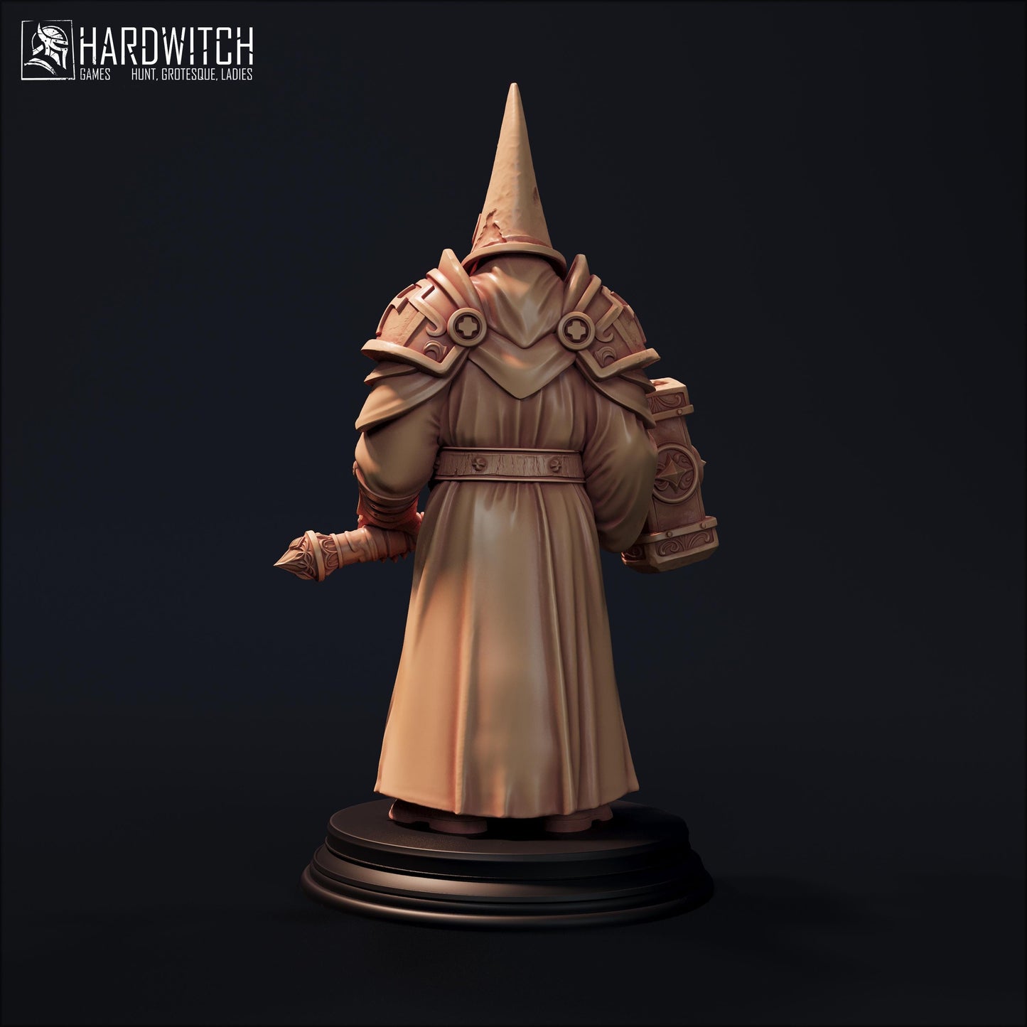 Grand Inquisitor Gardir Miniature - 28mm / 32mm / 36mm / 75mm - HardWitch Games - Resin Printed Figure for D&D, TTRPGs, and Board Gaming