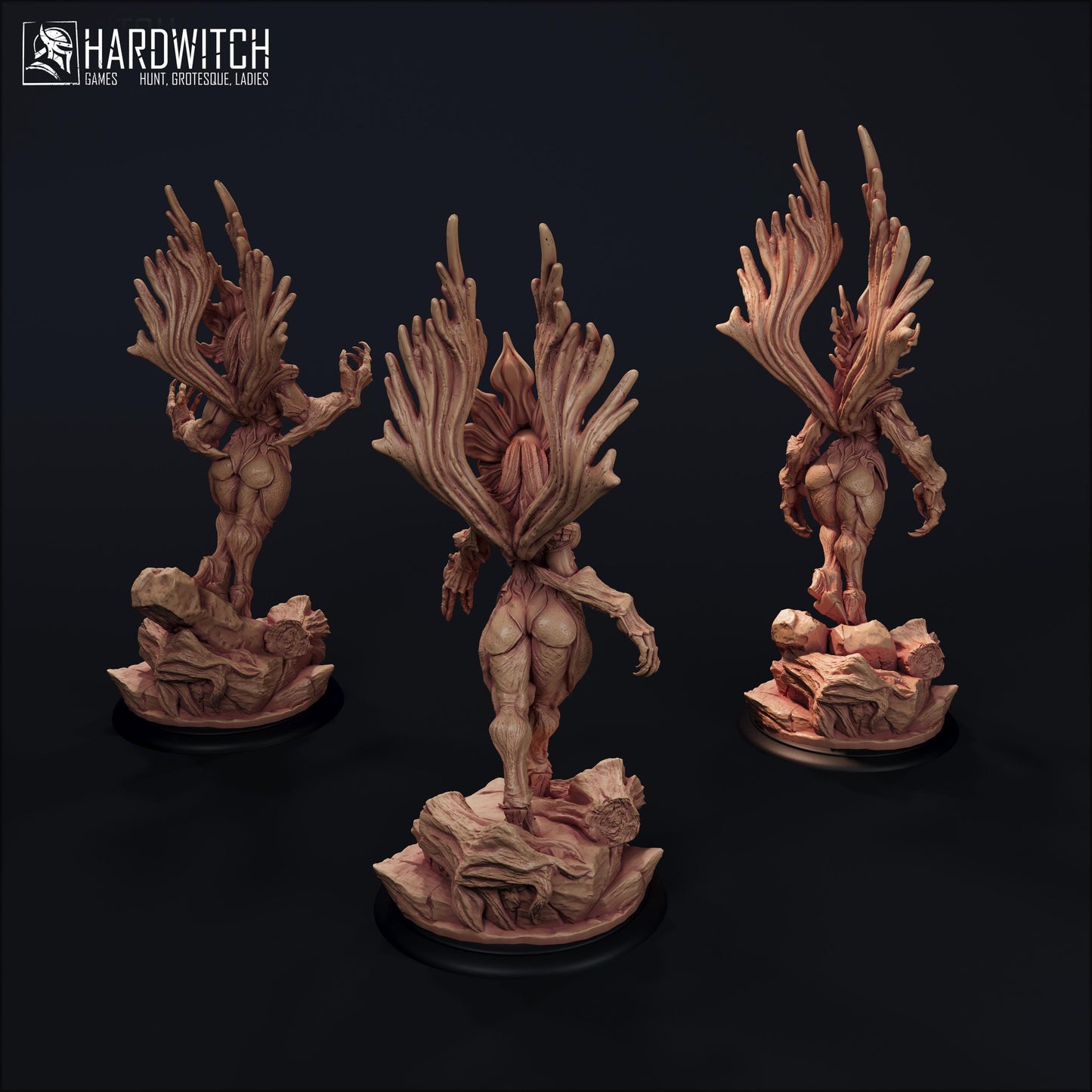 Dryad Miniature Set - 28mm / 32mm / 36mm - HardWitch Games - Resin Printed Figure for D&D, TTRPGs, and Board Games