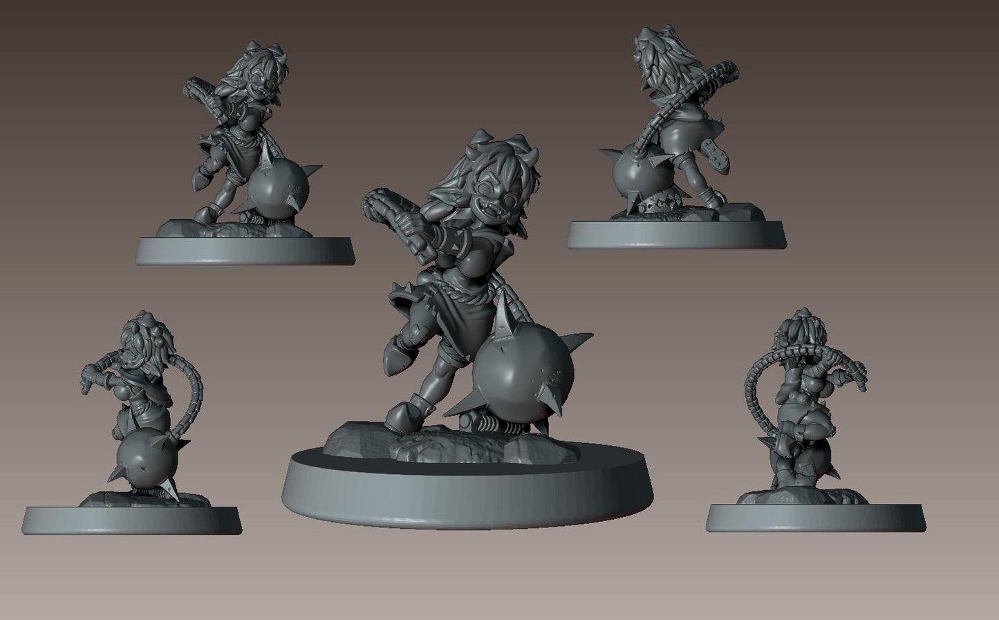 Fungia the Loon Miniature - 28mm / 32mm / 36mm - LPOMC - Unpainted Resin Printed Figure for D&D, TTRPGs, and Board Games