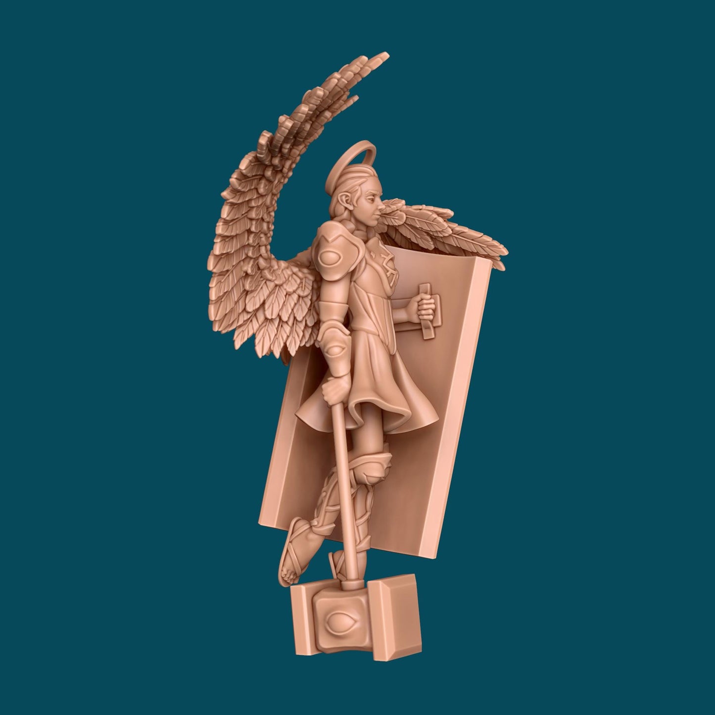 Pollux, Guardian Angel Miniature - Awkward Penguin’s Minis - 28mm / 32mm / 36mm - Resin Printed Figure for TTRPGs and Painting