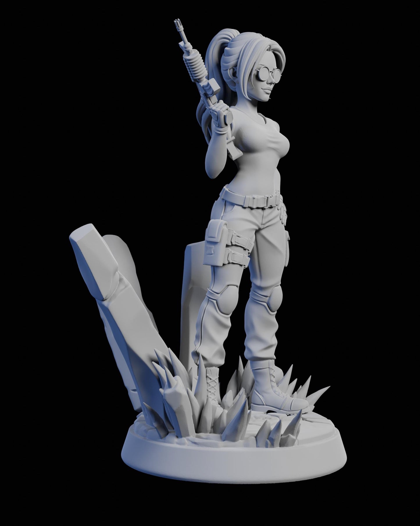 Shira Kormer Miniature - Claudia's Gallery - 28mm / 32mm / 36mm / 75mm - Resin Printed Figure for D&D and TTRPGs