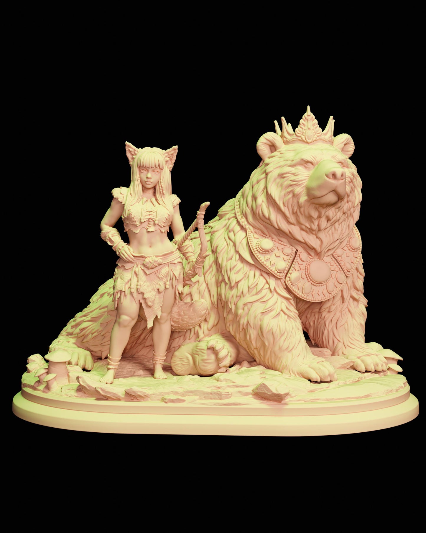 Ranger Ruru Tati Miniature - 28mm / 32mm / 36mm - HardWitch Games - Resin Printed Figure for TTRPGs and Wargaming