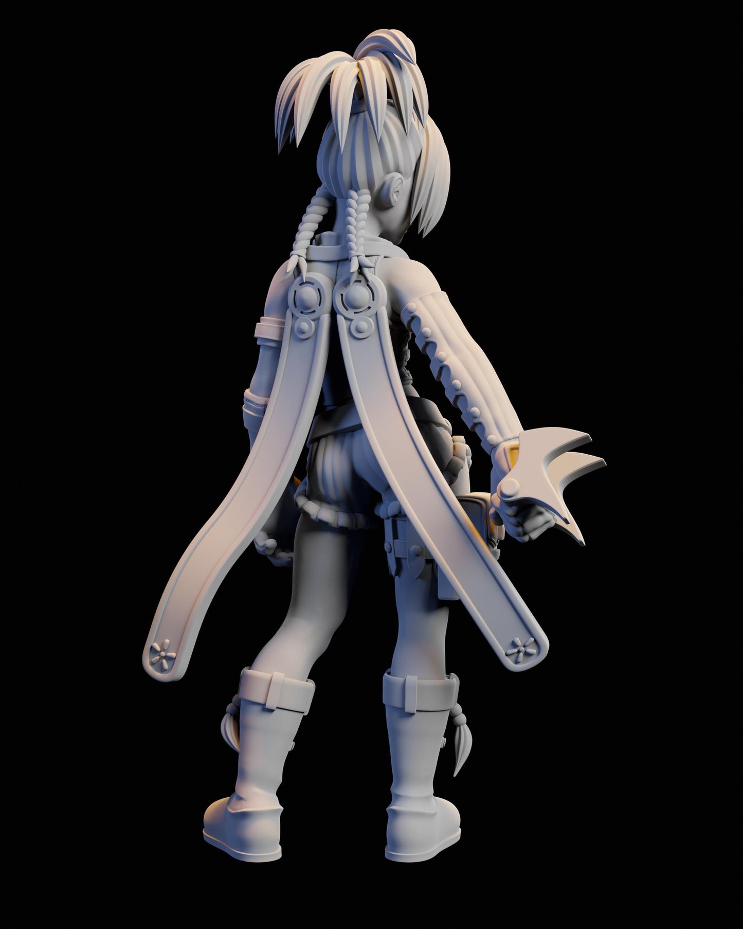 Thief Girl Miniature - 28mm / 32mm / 36mm / 75mm - Ethan Savage Studios - Unpainted Resin Printed Figure for TTRPGs, and Board Games