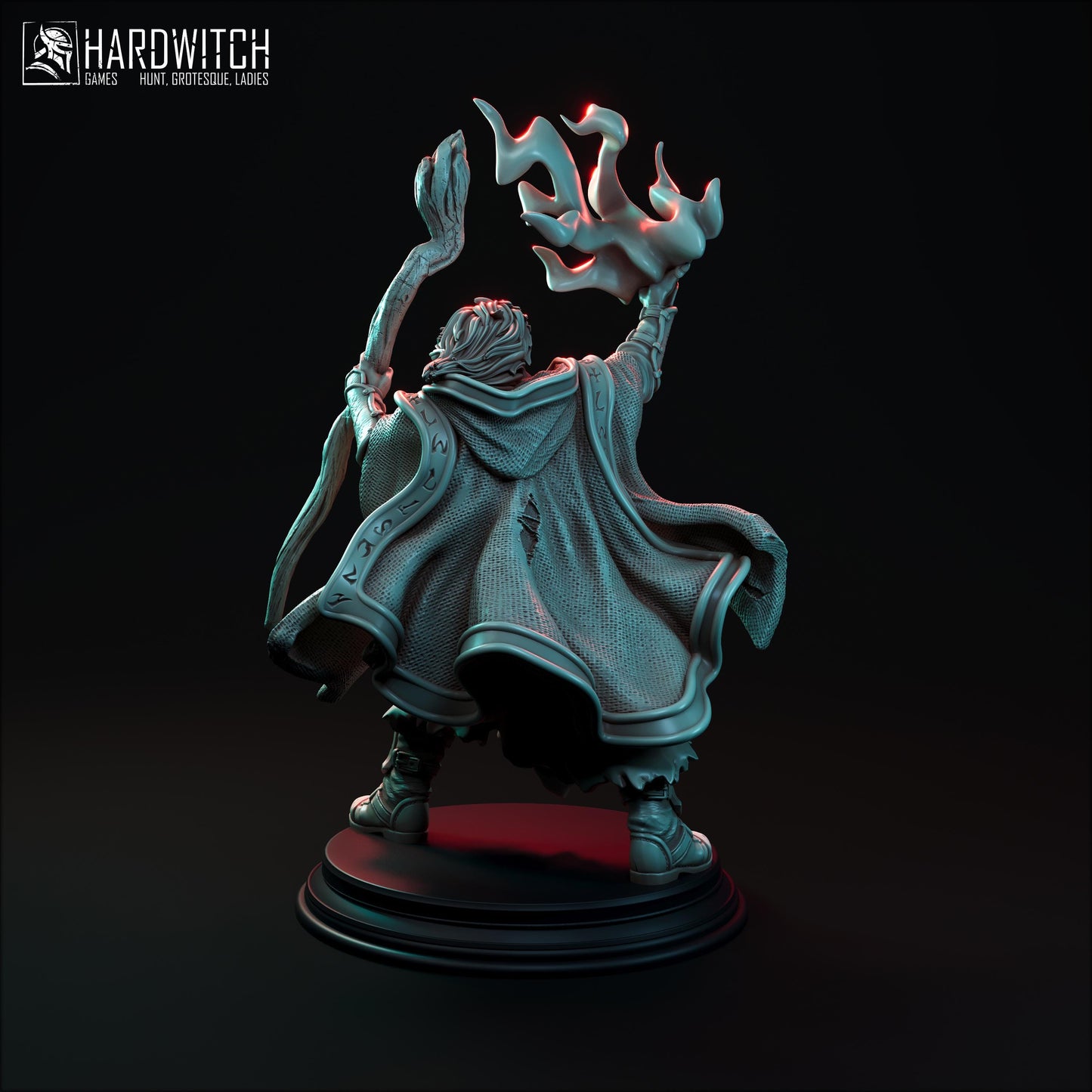 Mad Mage Sebin Moskan Miniature - 28mm / 32mm / 36mm / 75mm - HardWitch Games - Resin Printed Figure for TTRPGs and Wargaming