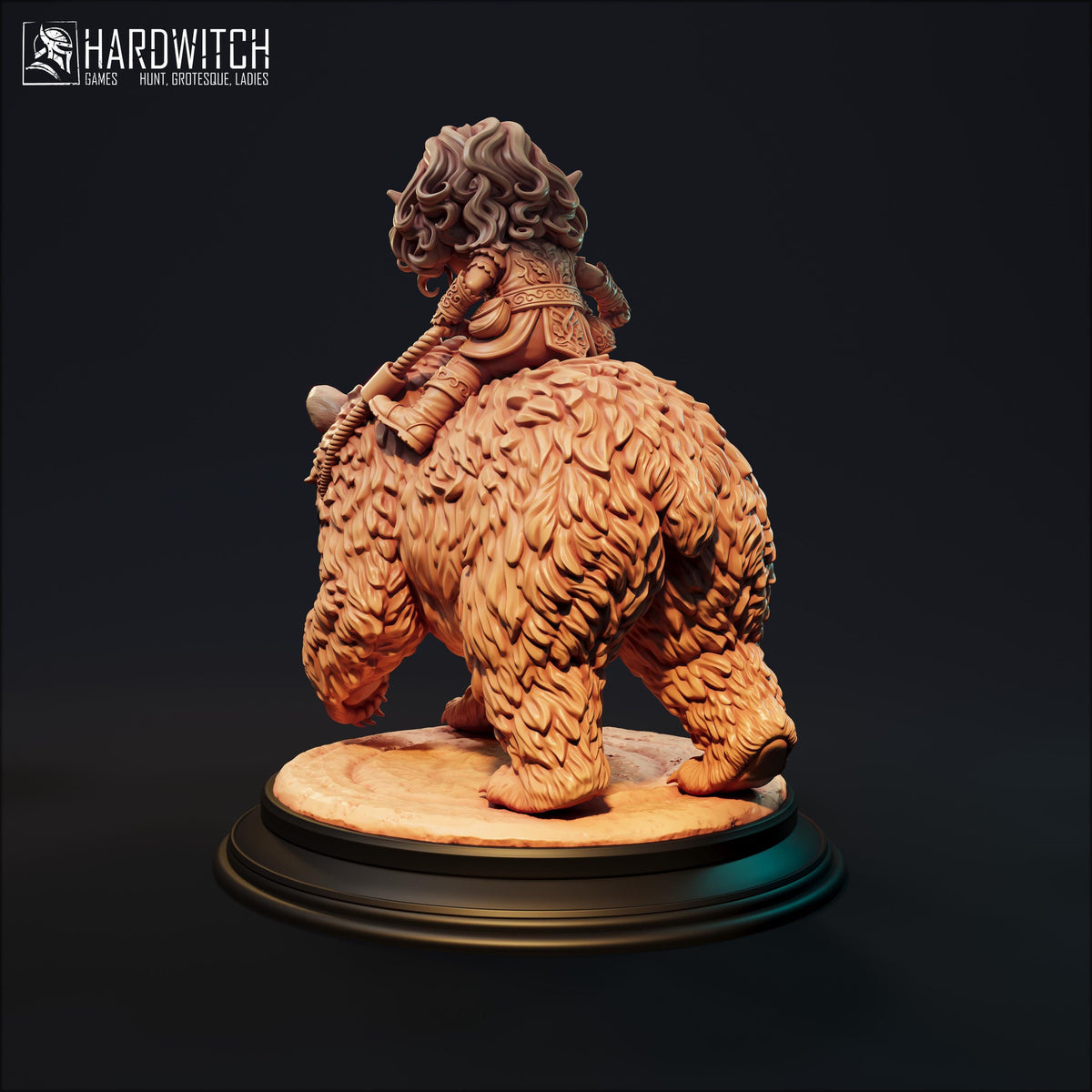 Halfling Druid Miniature - 28mm / 32mm / 36mm / 75mm - HardWitch Games - Resin Printed Figure for TTRPGs, Board Games, and Wargaming