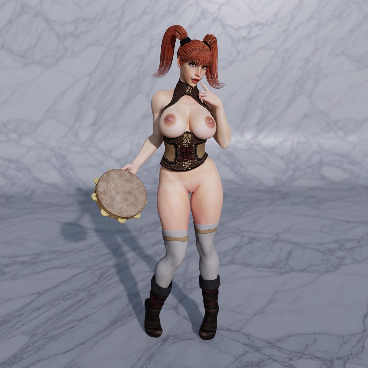 Bardic Inspiration Miniature (4 Variations & NSFW) - 28mm / 32mm / 36mm / 75mm - QB Works - Unpainted Resin Printed Figures for Display