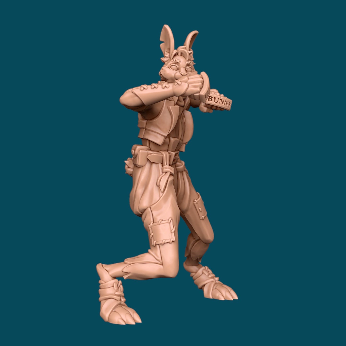 Lucky, Harengon Monk - Awkward Penguin’s Minis - 28mm / 32mm / 36mm