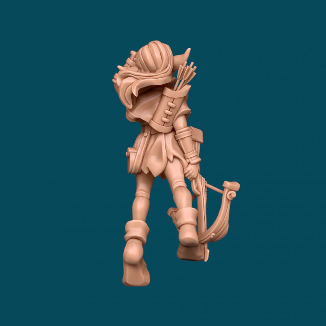 Ourgh Jr, Goblin Girl - Awkward Penguin’s Minis - 28mm / 32mm / 36mm