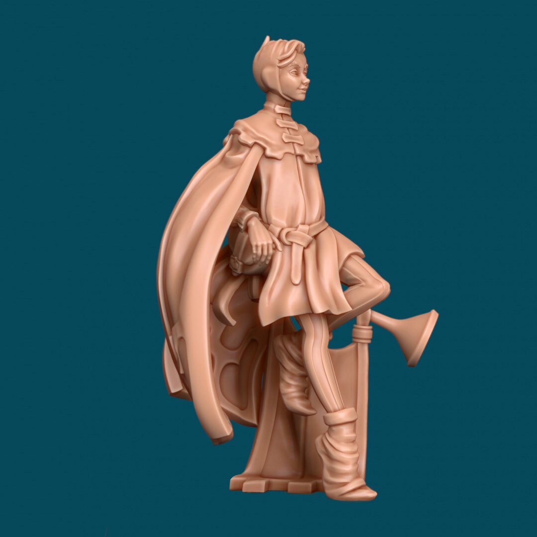 Zefyr, Herald Bard - Awkward Penguin’s Minis - 28mm / 32mm / 36mm