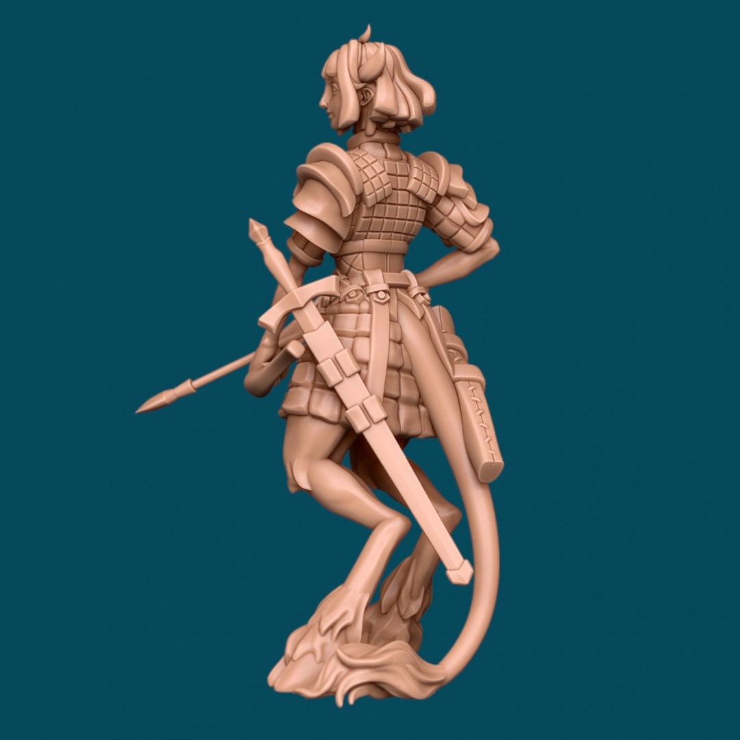 Petal, Tiefling Hunter - Awkward Penguin’s Minis - 28mm / 32mm / 36mm