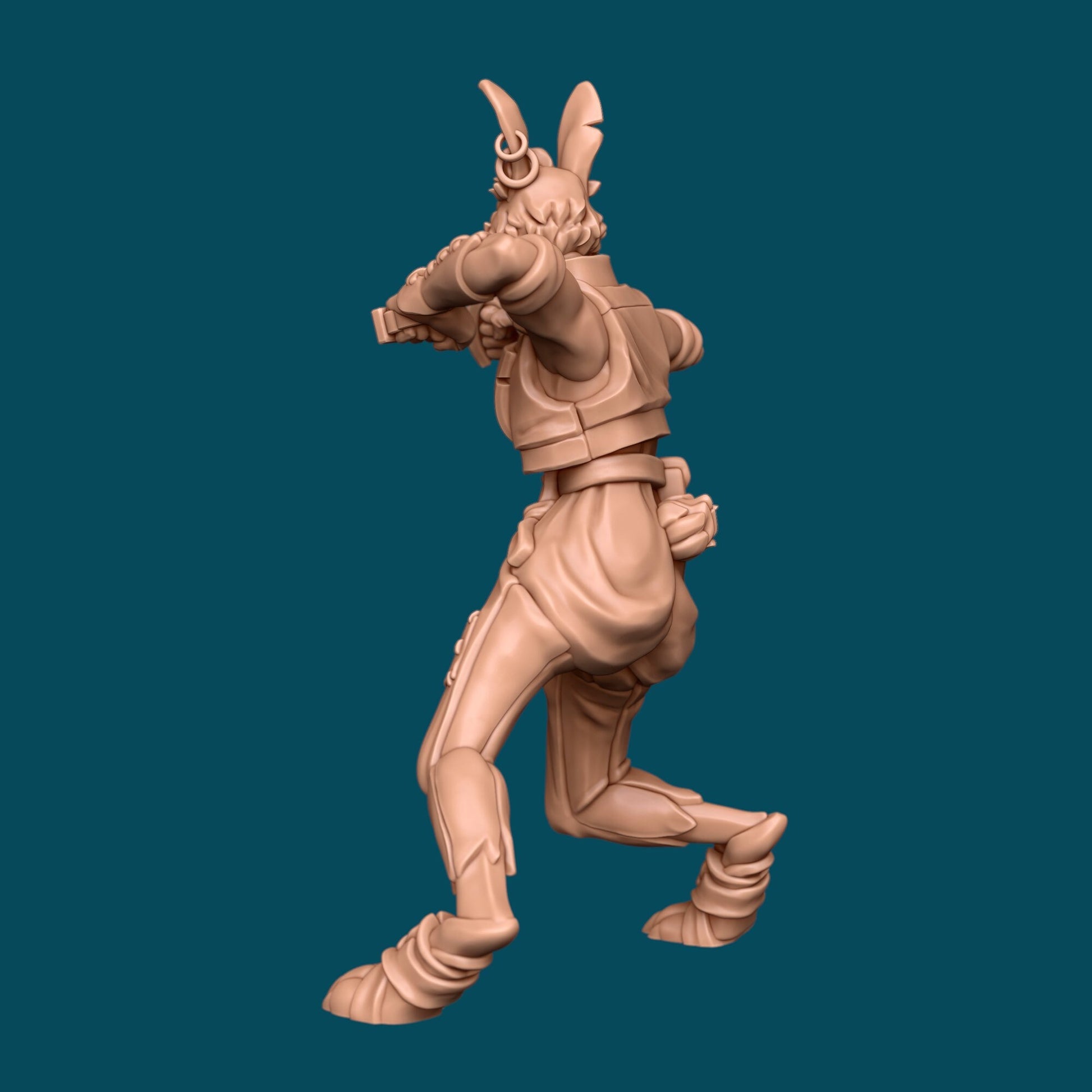 Lucky, Harengon Monk - Awkward Penguin’s Minis - 28mm / 32mm / 36mm