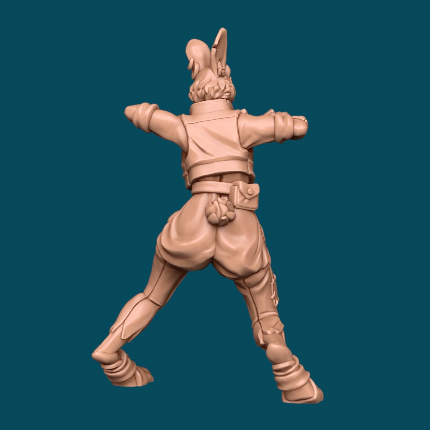 Lucky, Harengon Monk - Awkward Penguin’s Minis - 28mm / 32mm / 36mm