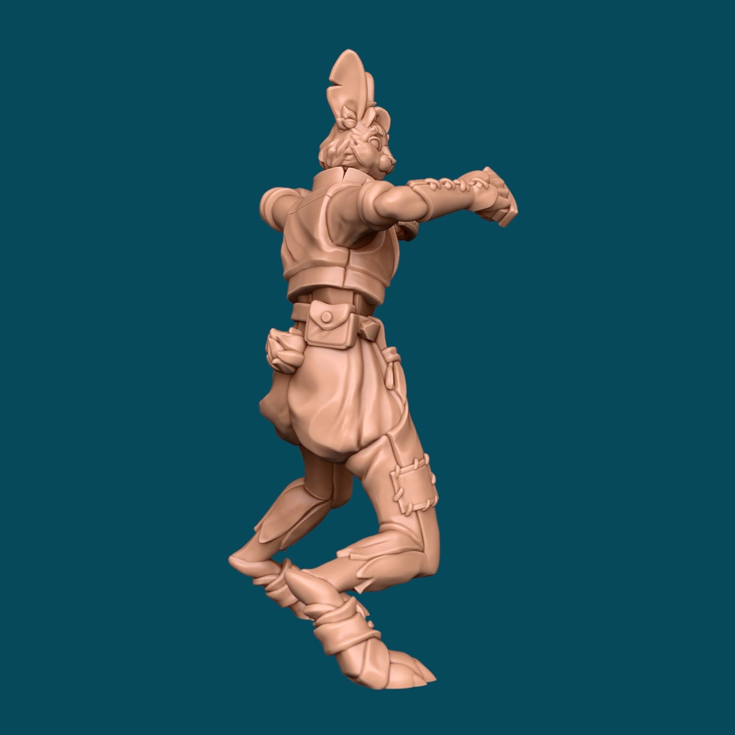 Lucky, Harengon Monk - Awkward Penguin’s Minis - 28mm / 32mm / 36mm