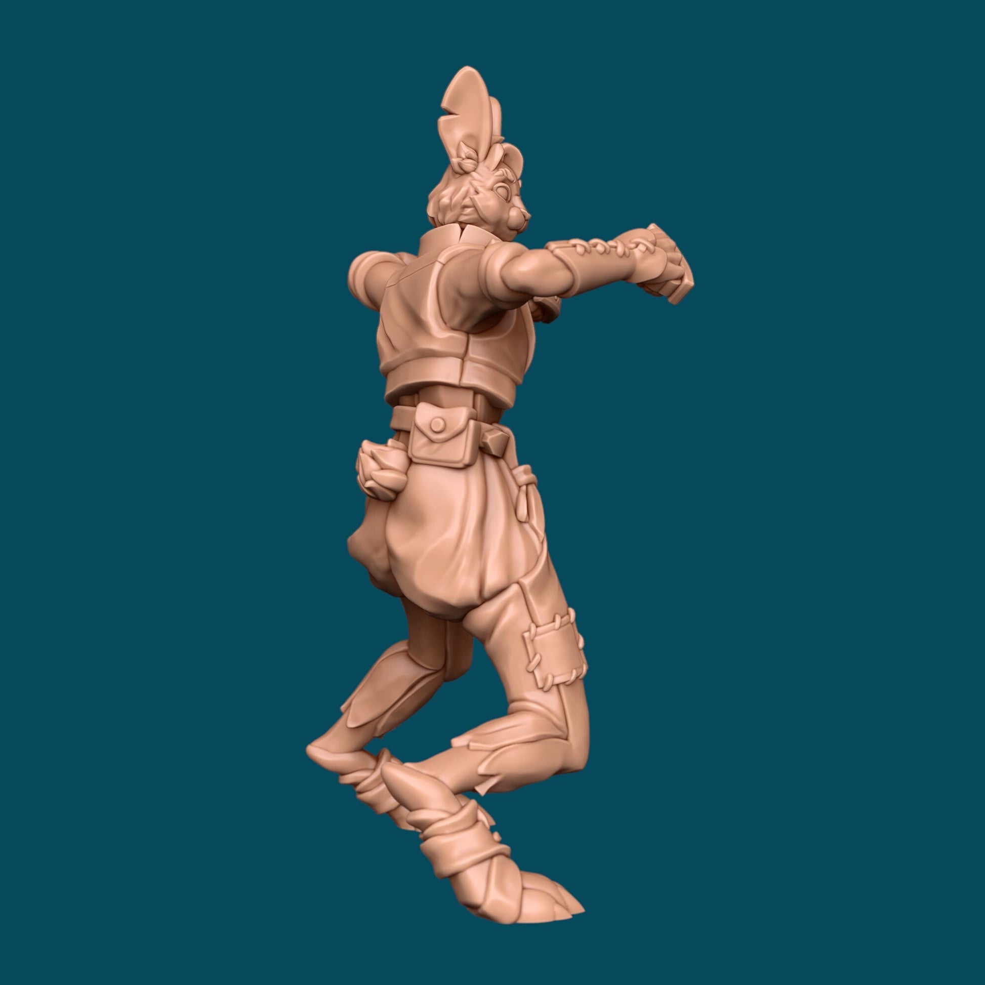 Lucky, Harengon Monk - Awkward Penguin’s Minis - 28mm / 32mm / 36mm