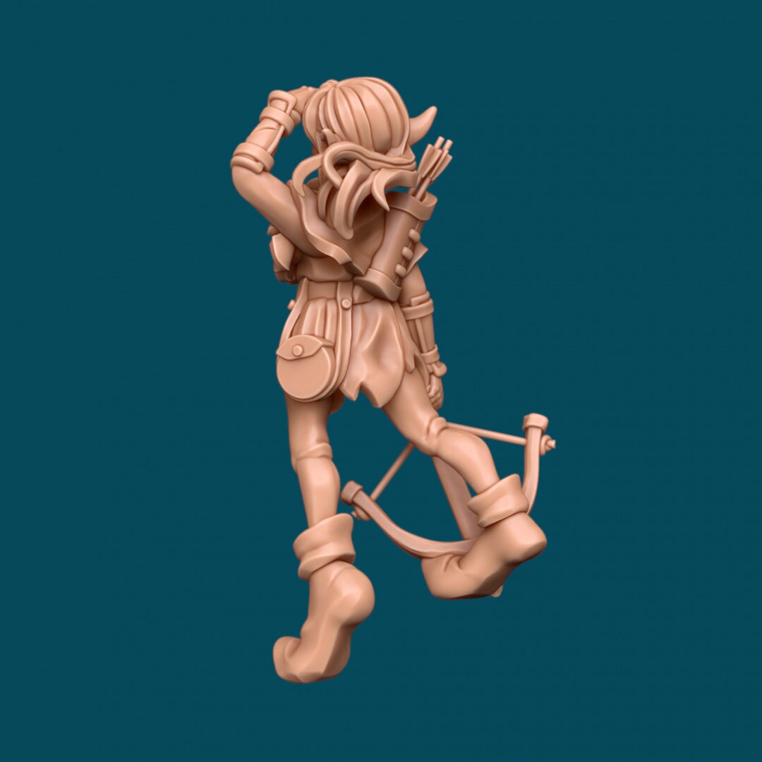 Ourgh Jr, Goblin Girl - Awkward Penguin’s Minis - 28mm / 32mm / 36mm