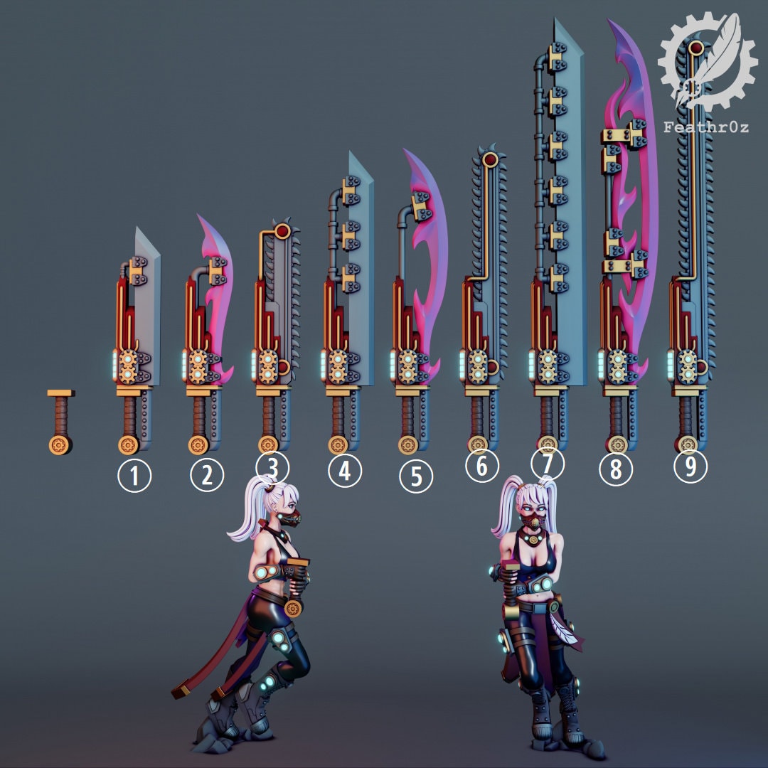 Aurora Vanguard Swords - Feathr0z - 32mm