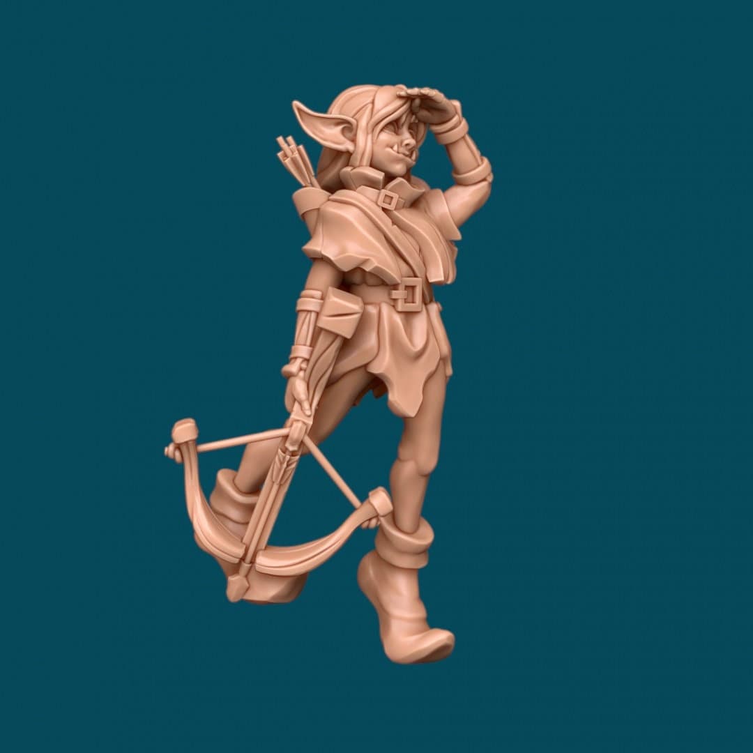 Ourgh Jr, Goblin Girl - Awkward Penguin’s Minis - 28mm / 32mm / 36mm