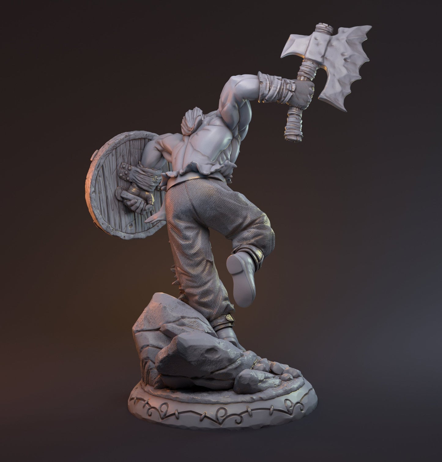 Gunnulv Vuvar - Barbarian - Mythreal - 28mm / 32mm / 75mm