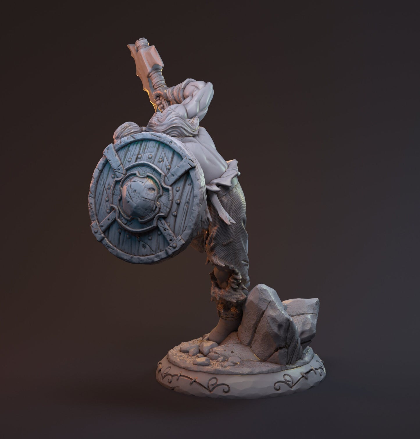 Gunnulv Vuvar - Barbarian - Mythreal - 28mm / 32mm / 75mm