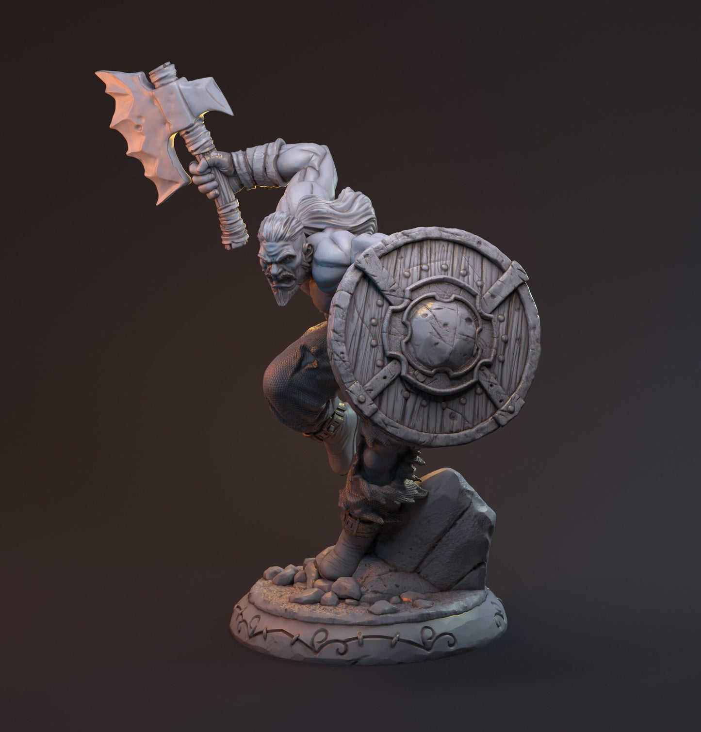 Gunnulv Vuvar - Barbarian - Mythreal - 28mm / 32mm / 75mm