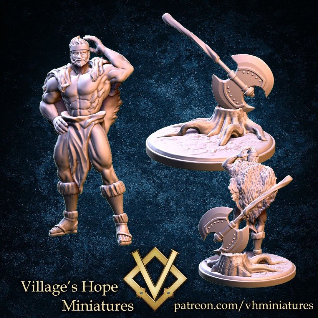 Old Man Barbarian - Village’s Hope - 28mm / 32mm / 36mm