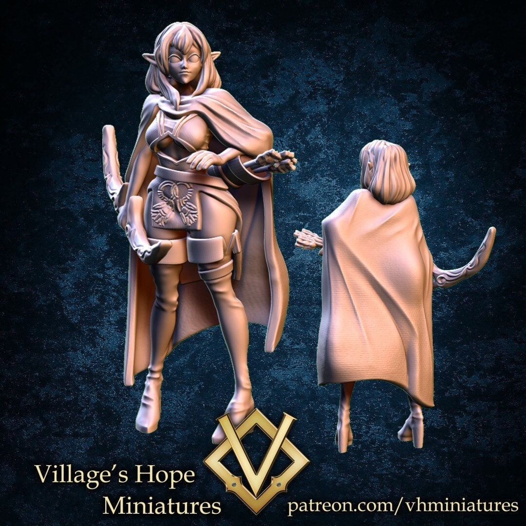 Anime Elf Archer - Village’s Hope - 28mm / 32mm / 36mm