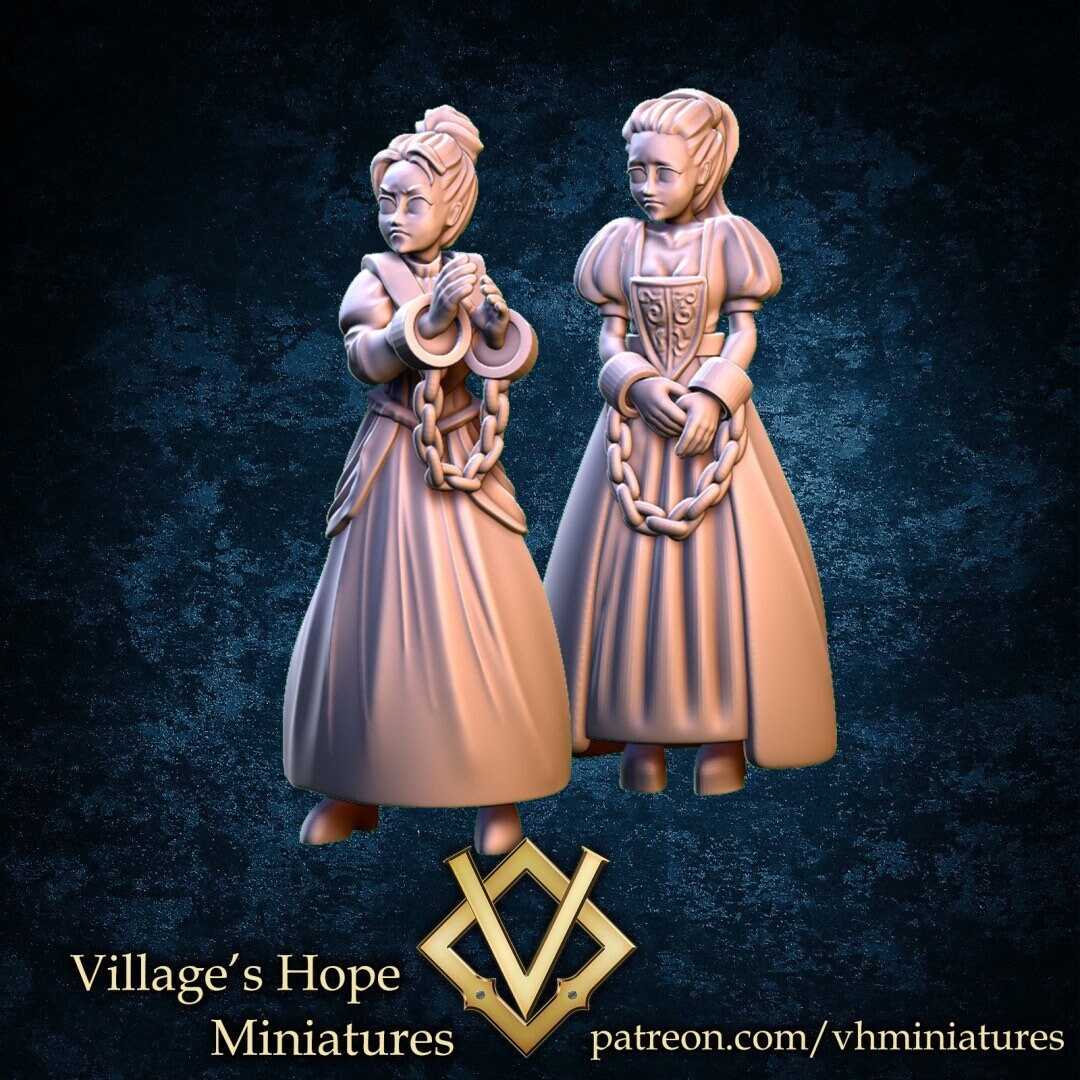 Captive Villagers - Village’s Hope - 28mm / 32mm / 36mm