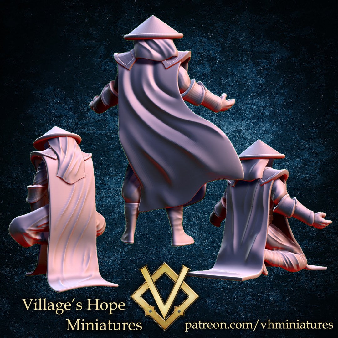 Wuxia Concealed Cultist Monk - Village’s Hope - 28mm / 32mm / 36mm