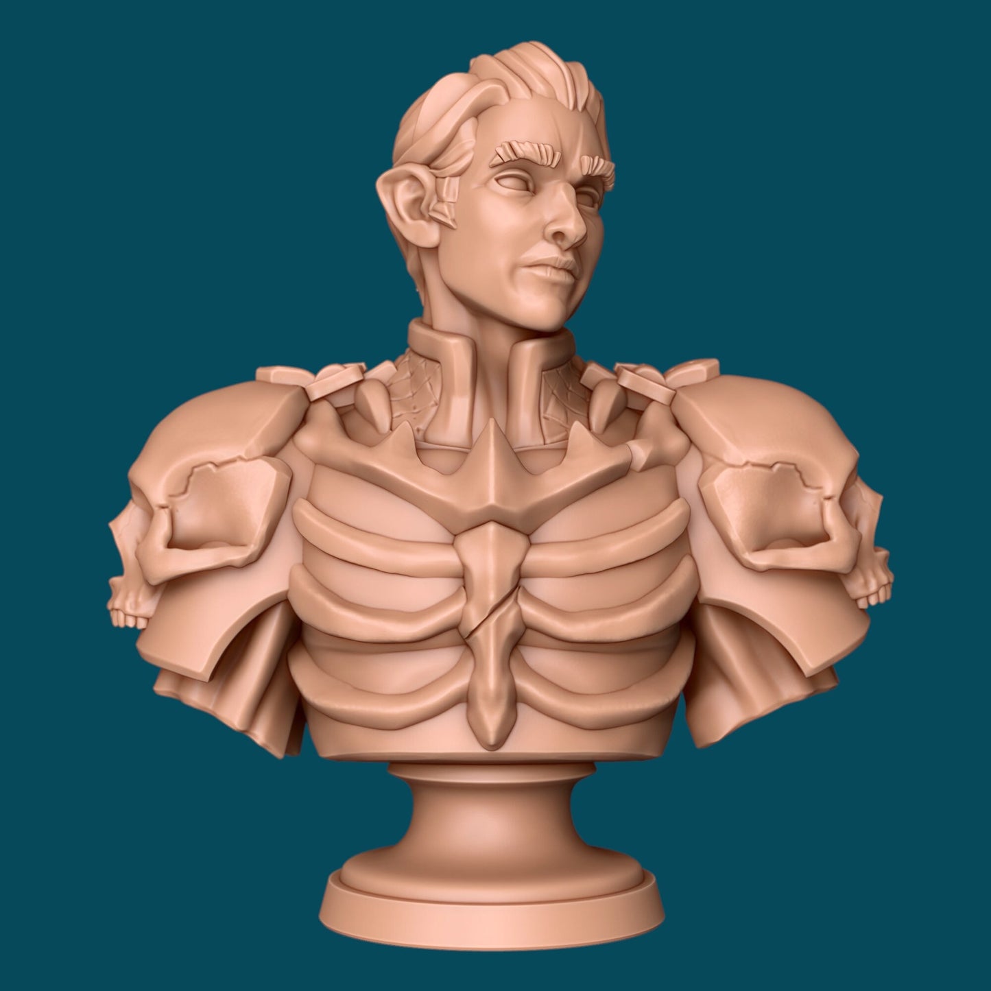 Eurshin, Dramatic Half-Orc (Bust) - Awkward Penguin’s Minis - 63mm