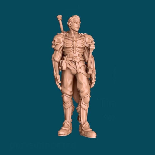 Eurshin, Dramatic Half-Orc - Awkward Penguin’s Minis - 28mm / 32mm / 36mm
