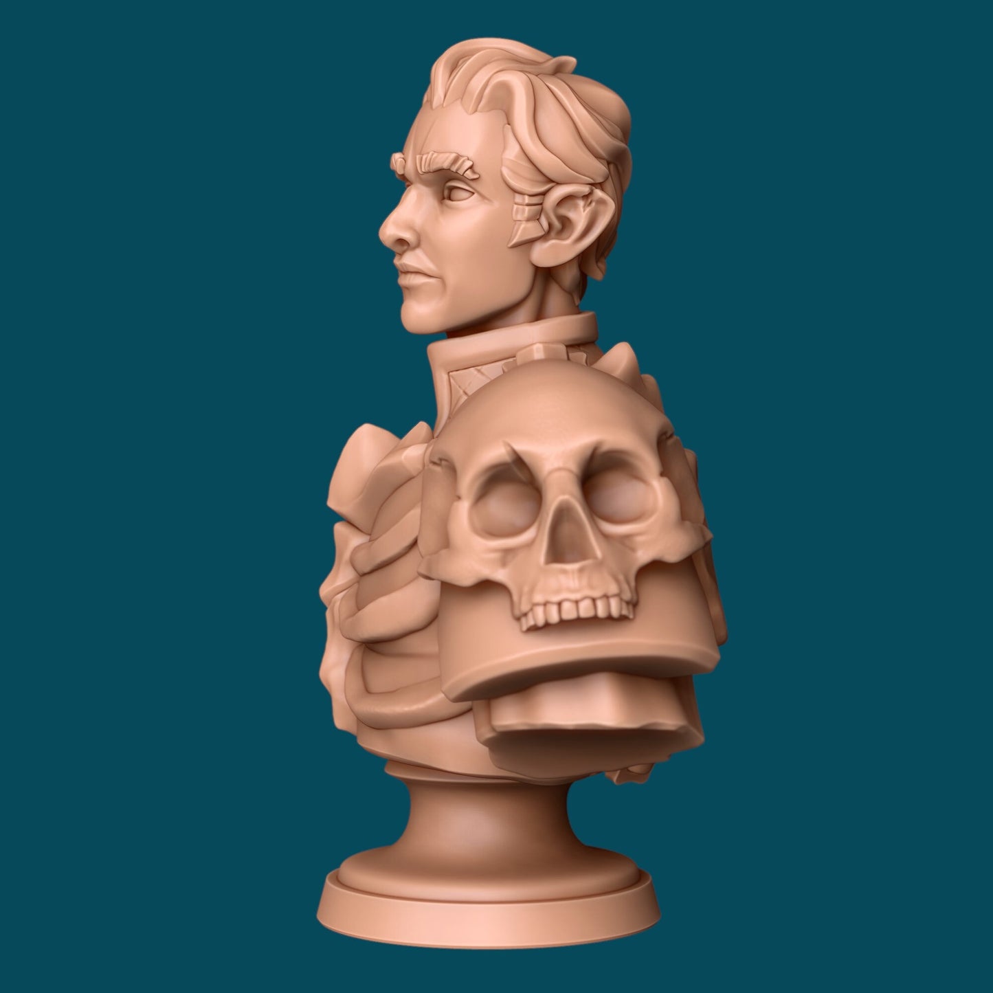 Eurshin, Dramatic Half-Orc (Bust) - Awkward Penguin’s Minis - 63mm