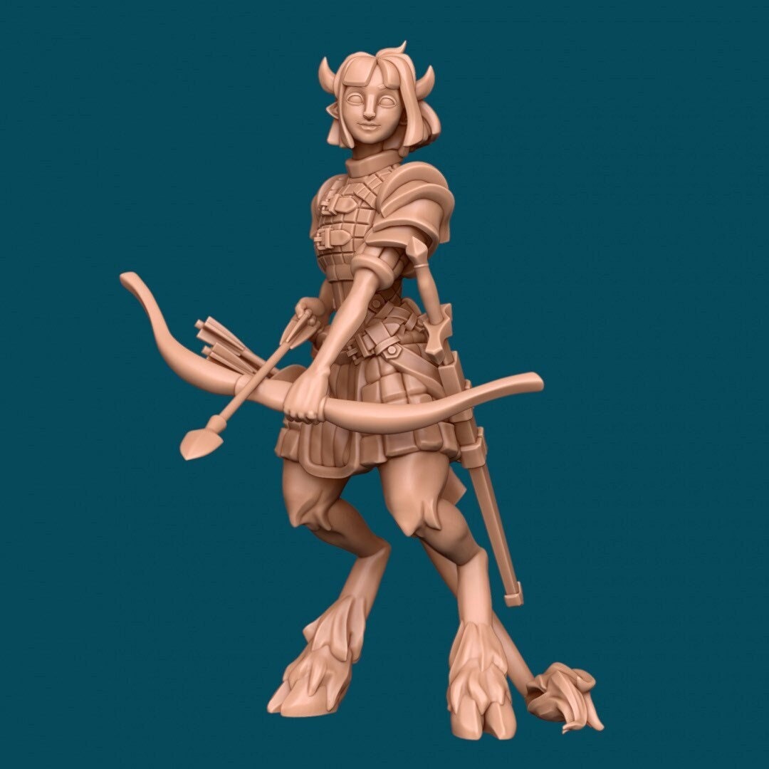 Petal, Tiefling Hunter - Awkward Penguin’s Minis - 28mm / 32mm / 36mm