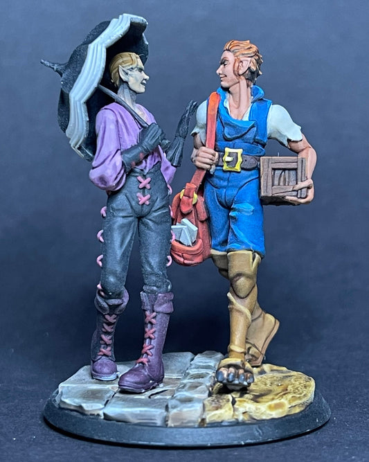 Fang & Fur Diorama (Painted) - Awkward Penguin’s Minis - 36mm
