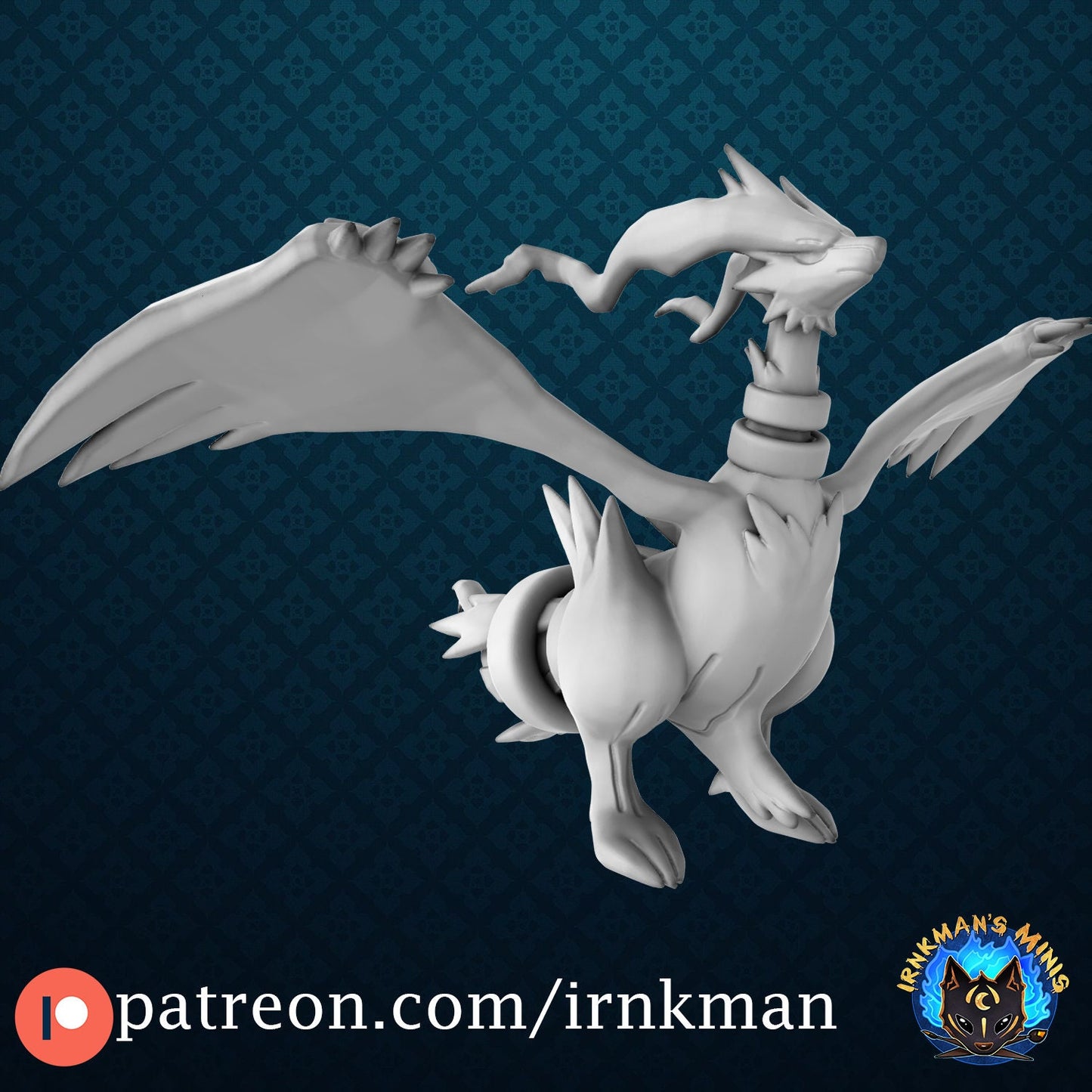 Reshiram Miniature - Irnkman's Minis