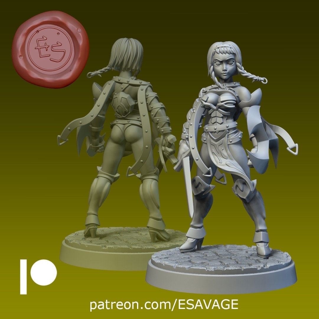 Blade Queen - Ethan Savage Studios - 28mm / 32mm / 36mm